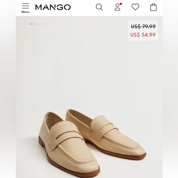 Mango leather loafers - Picture 4 of 5